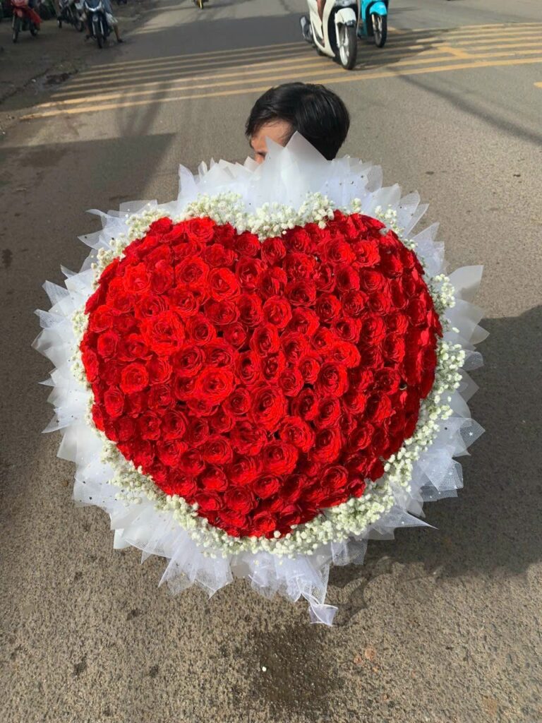 Bó Hồng đỏ đẹp