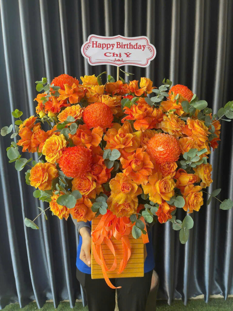 Giỏ hoa chúc mừng